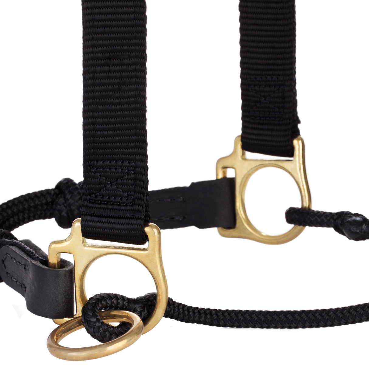 Kalley Krickeberg Nylon & Rope Combination Horseman's Halter with Side Ring