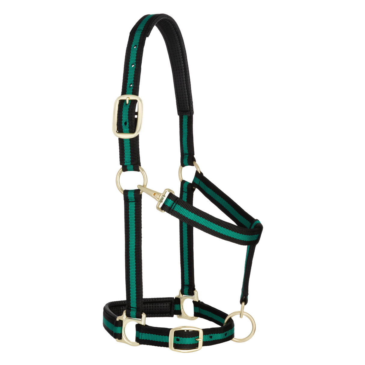 Padded Adjustable Chin and Throat Snap Halter, Striped
