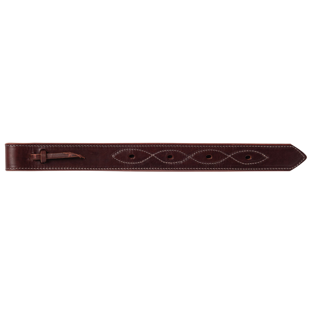 Burgundy Latigo Off Billets, Doubled and Figure 8 Stitching