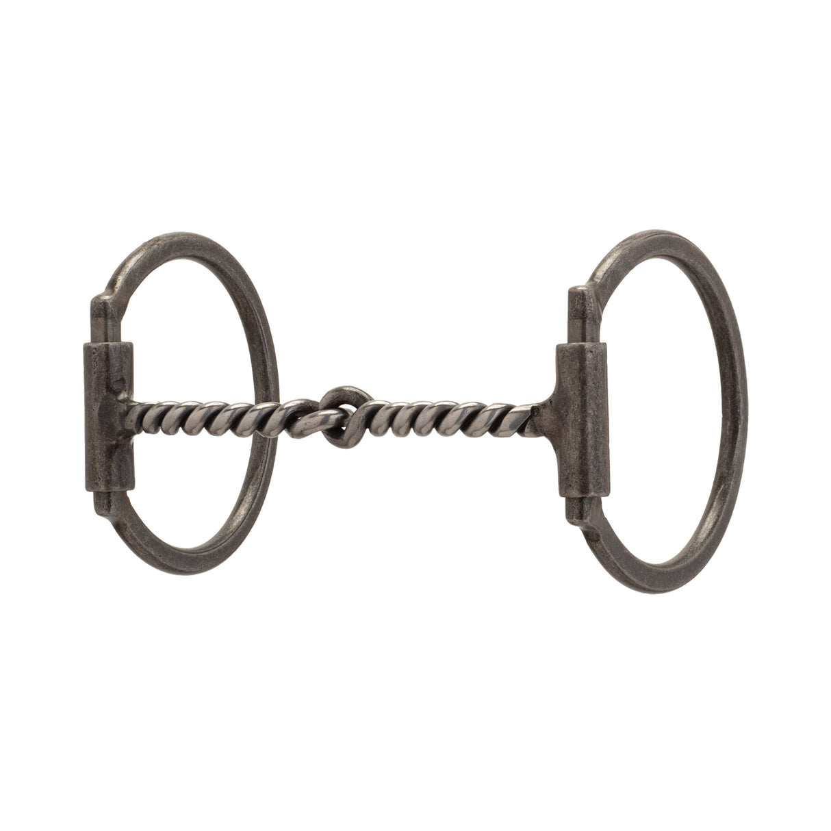 Pro Series Offset D-Ring Snaffle Bit, Buffed Black