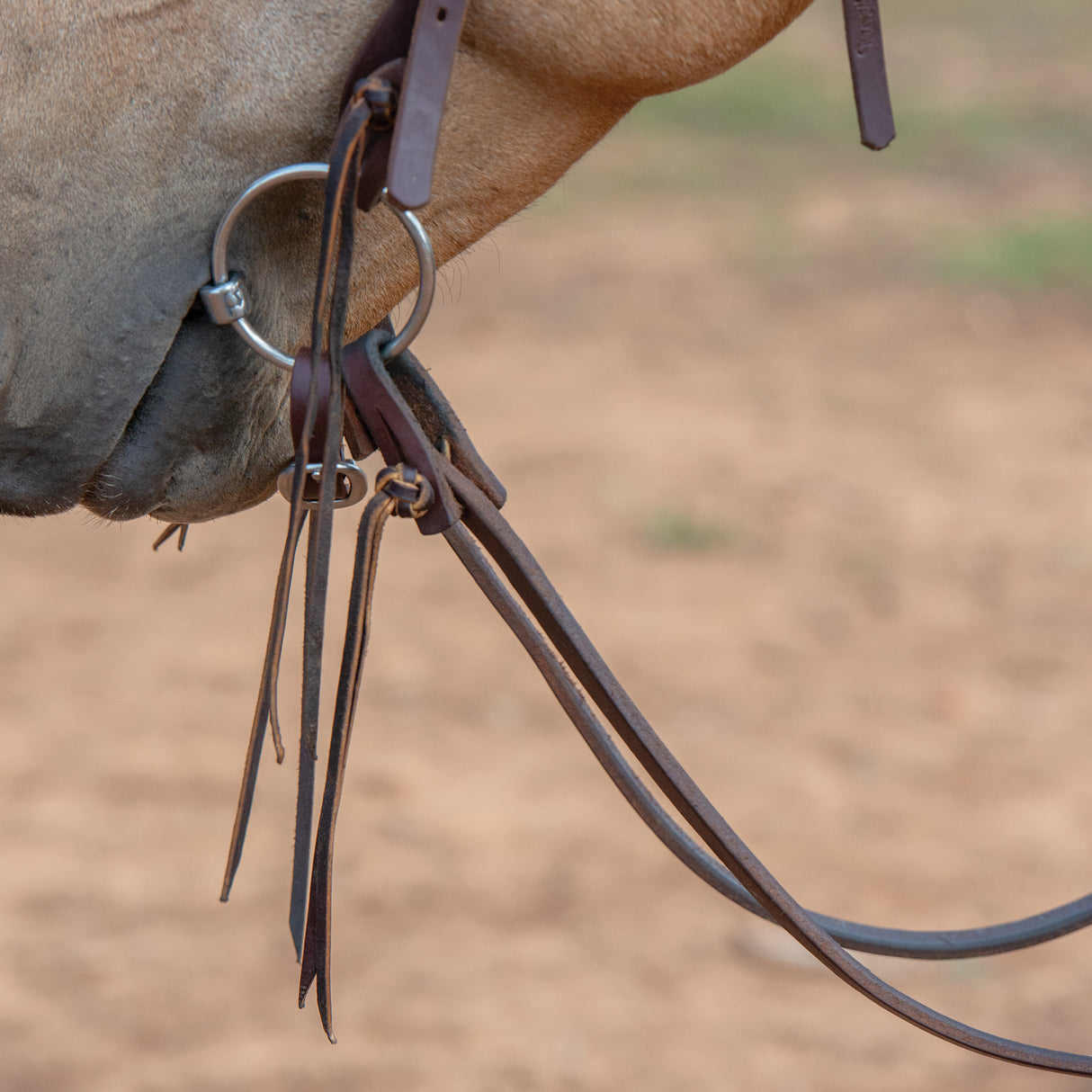 Working Tack Extra Heavy Harness Split Reins with Pineapple Knots, 5/8" x 8'