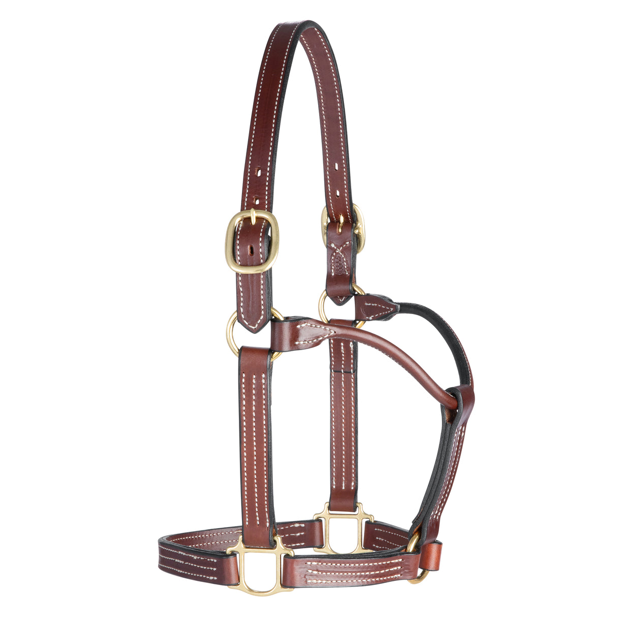 1" Thoroughbred Halter without Snap, Mahogany, Horse
