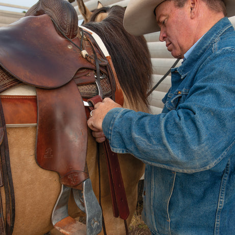 Doubled and Stitched Off Billet, Brown, 1-3/4"x39"