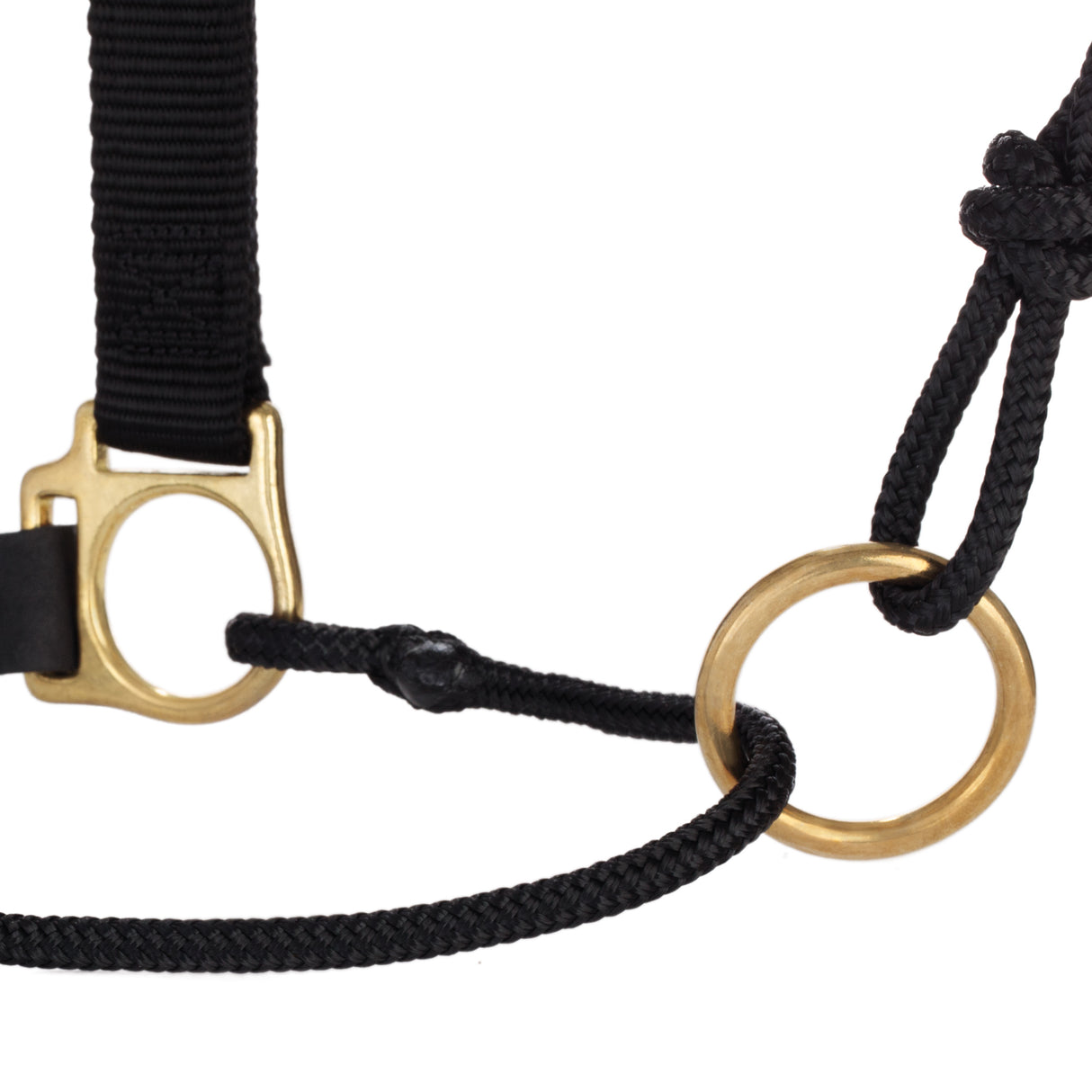 Kalley Krickeberg Nylon & Rope Combination Horseman's Halter with Side Ring