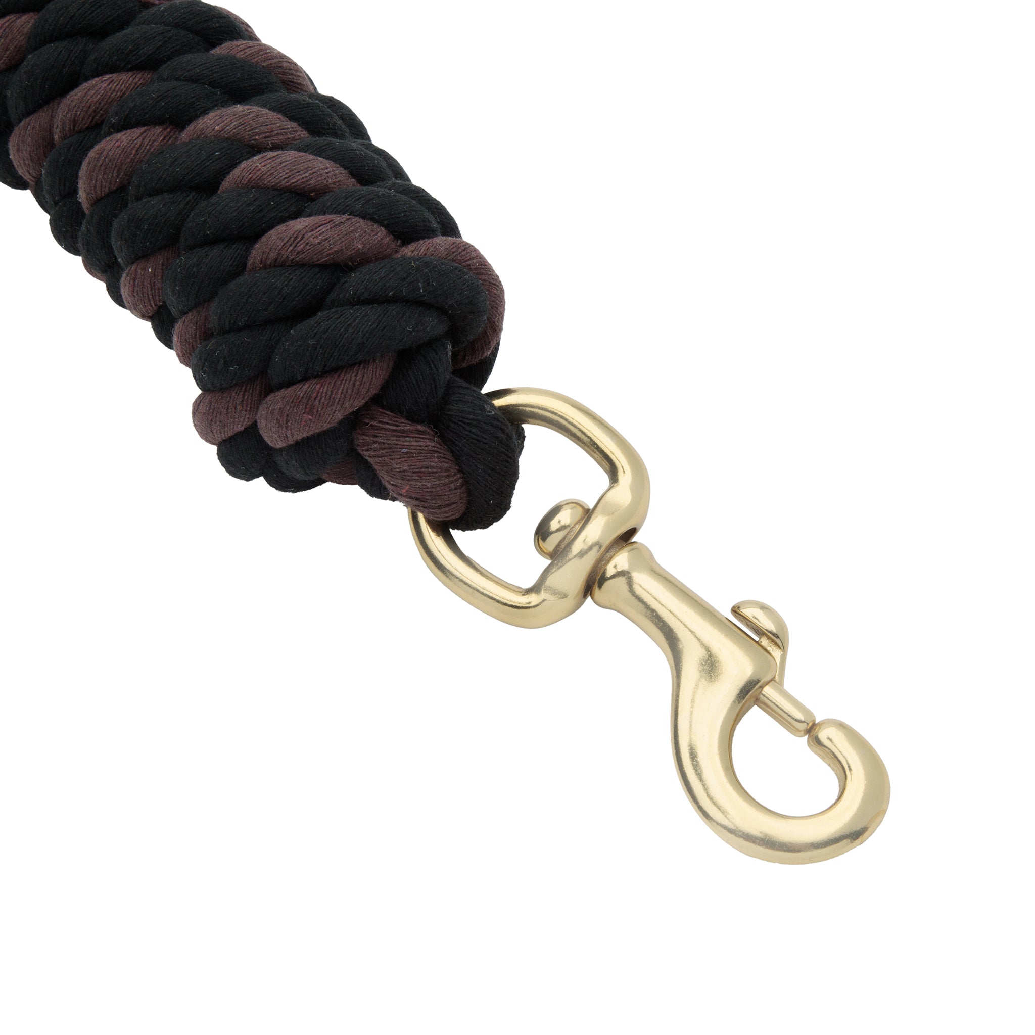 Cotton Lead Rope with Brass Plated 225 Snap, 5/8" x 10'