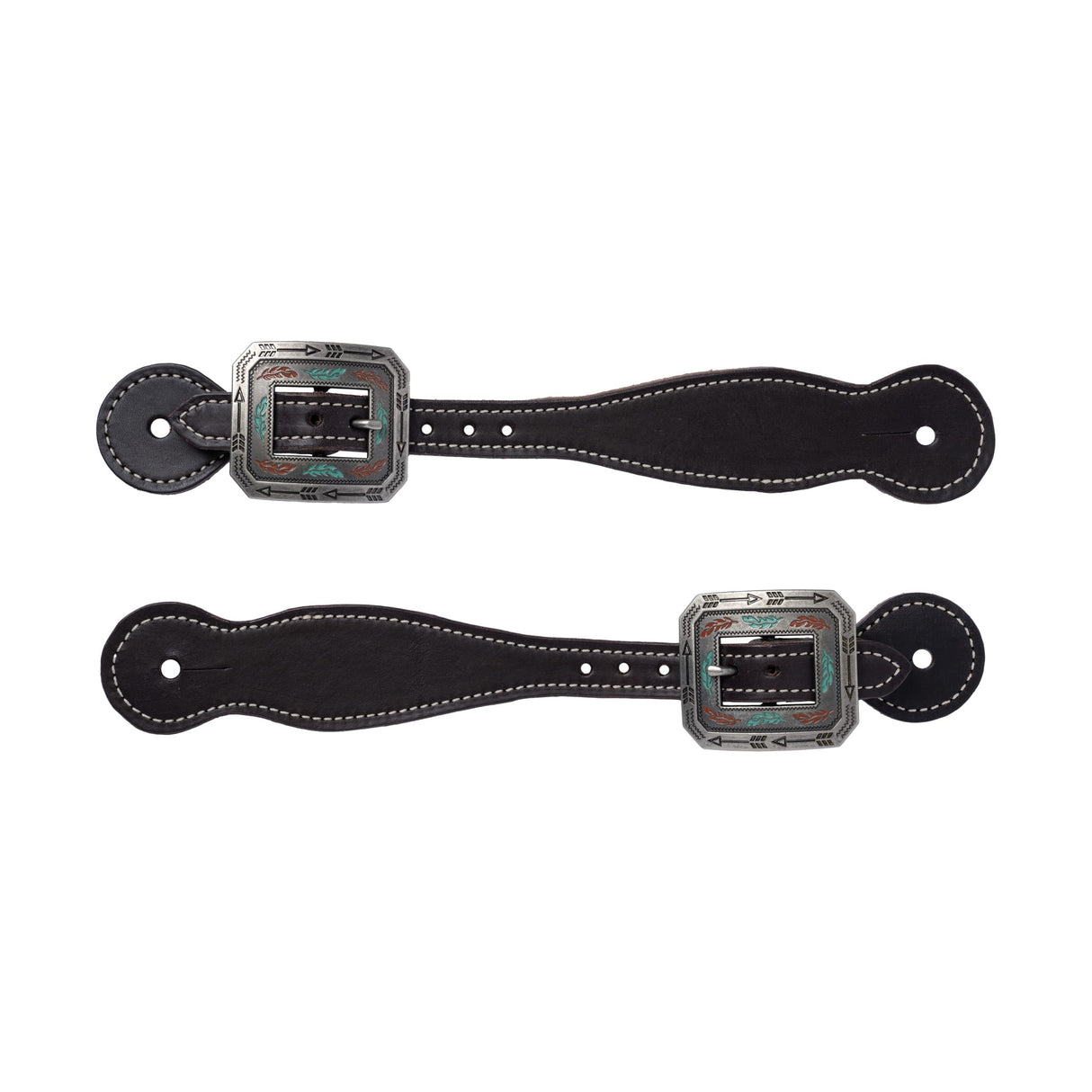 Women's Bridle Leather Spur Straps