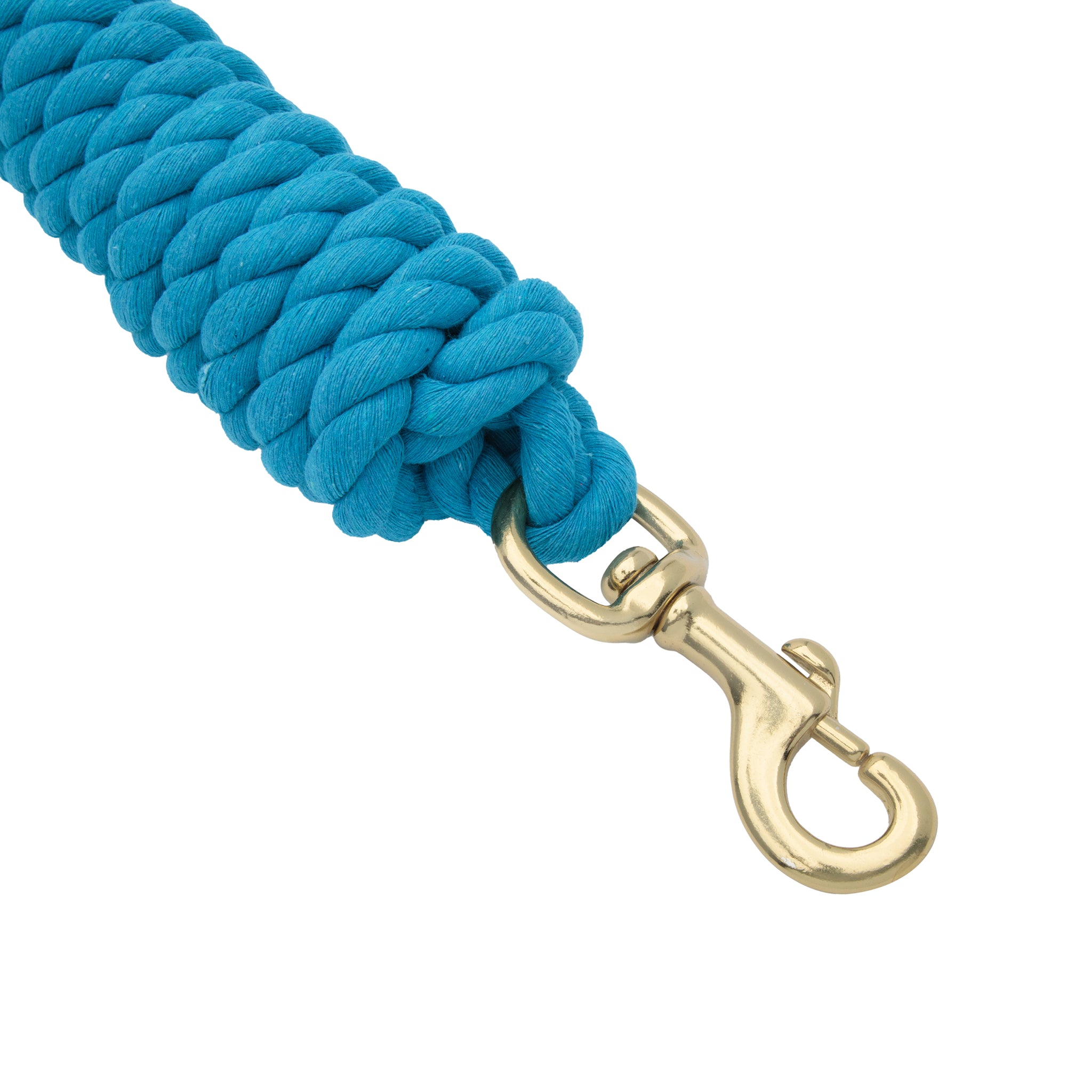 Cotton Lead Rope with Brass Plated 225 Snap, 5/8" x 10'