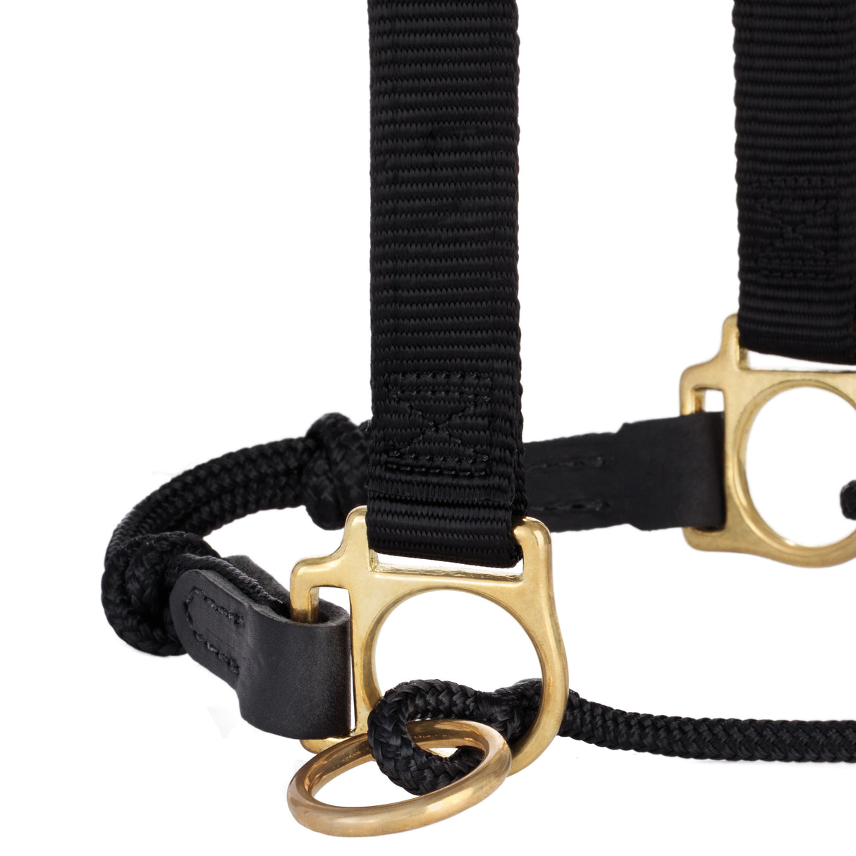 Kalley Krickeberg Nylon & Rope Combination Horseman's Halter with Side Ring