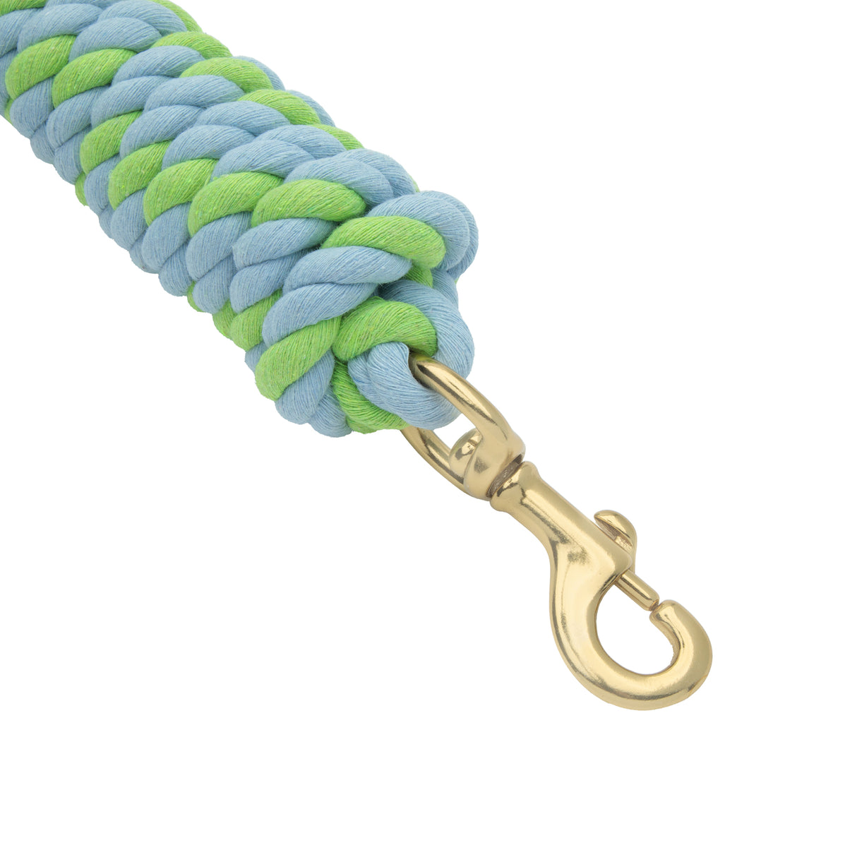 Cotton Lead Rope with Brass Plated 225 Snap, 5/8" x 10'