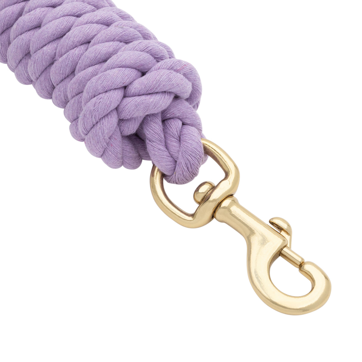Cotton Lead Rope with Brass Plated 225 Snap, 5/8" x 10'