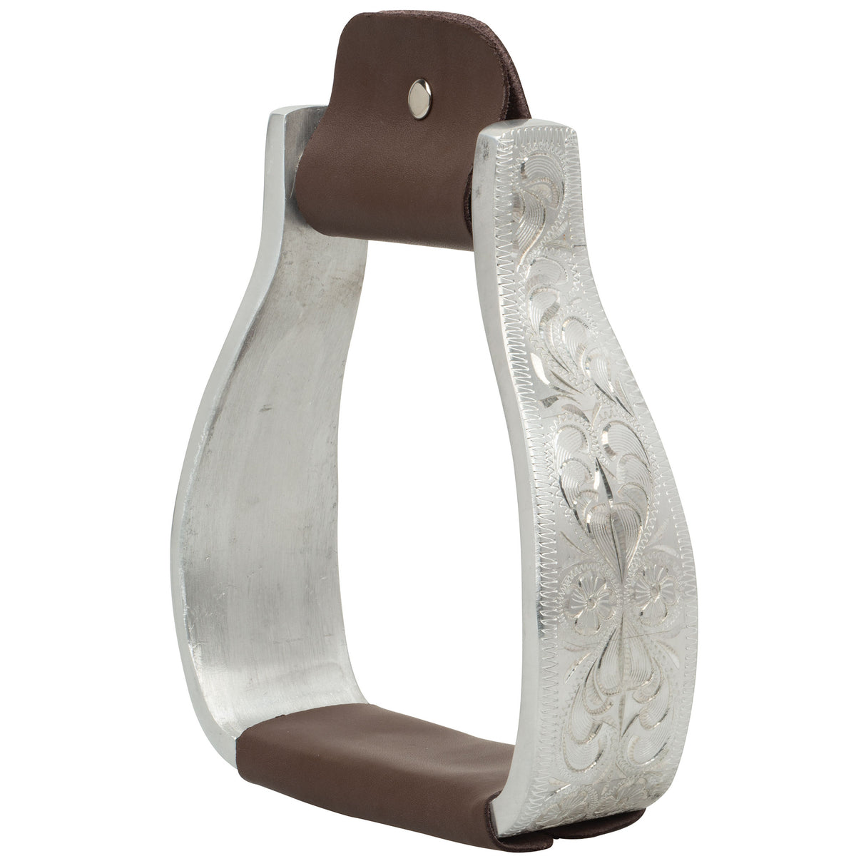 Aluminum Stirrups with Engraved Band, Visalia