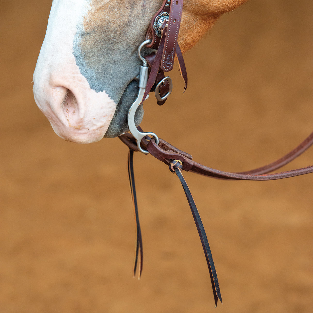 Working Tack Extra Heavy Harness Split Reins with Pineapple Knots, 5/8" x 8'