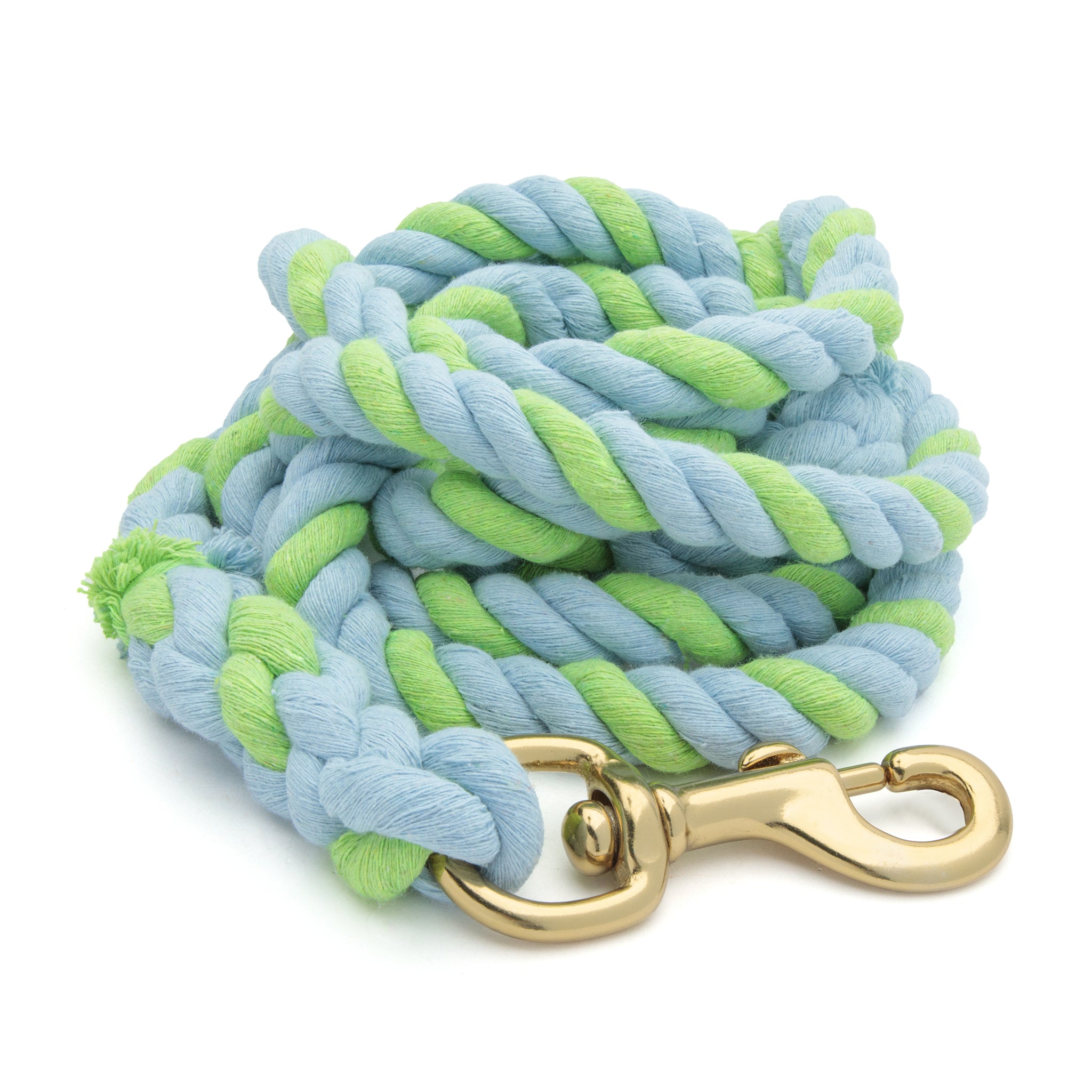 Cotton Lead Rope with Brass Plated 225 Snap, 5/8" x 10'