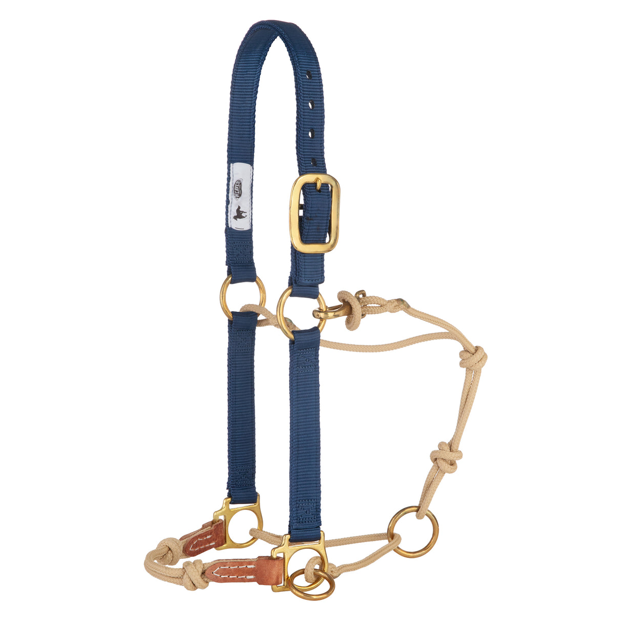 Kalley Krickeberg Nylon & Rope Combination Horseman's Halter with Side Ring