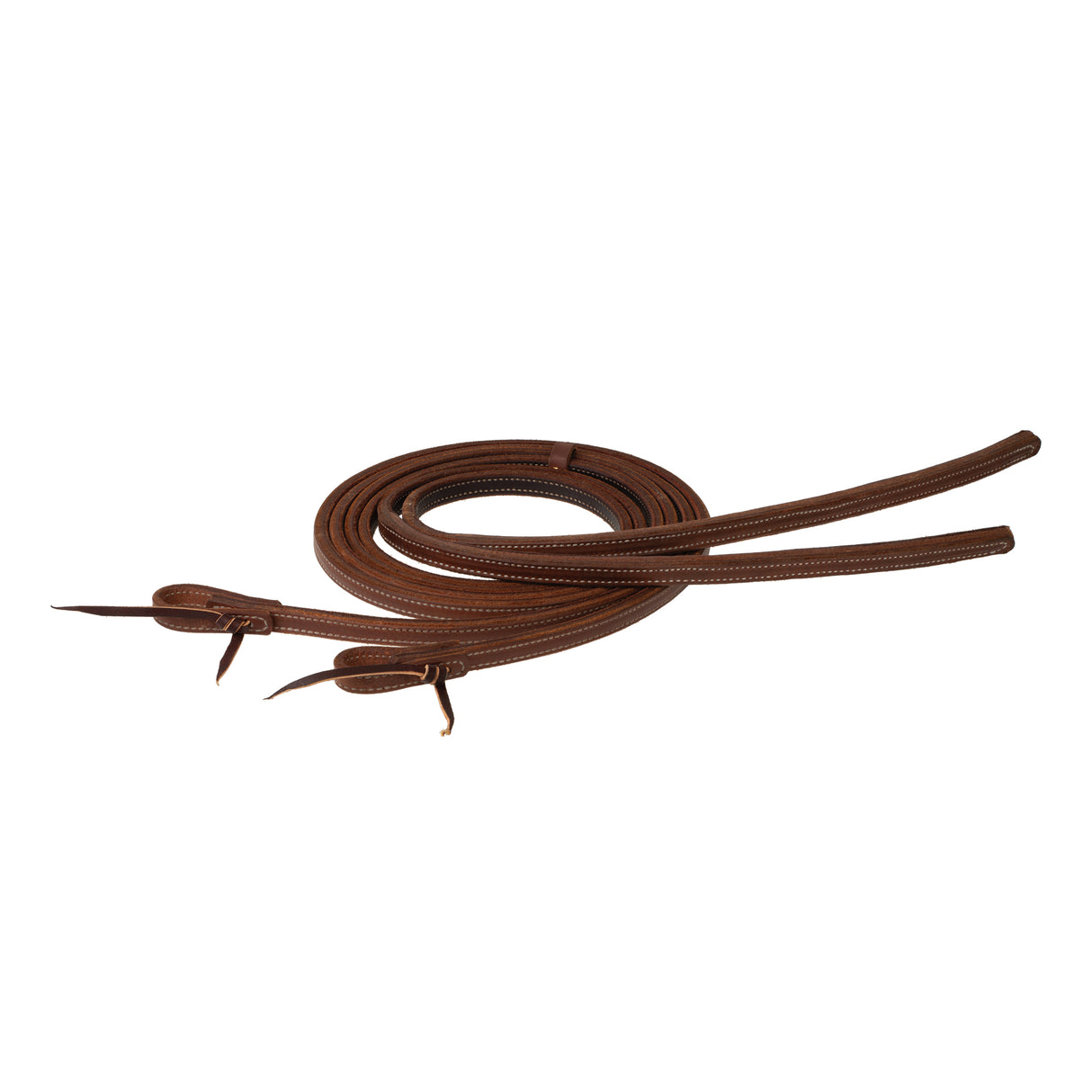 Doubled and Stitched Weighted Tail Split Reins, 5/8” x 8’