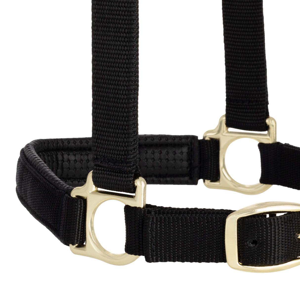 Padded Adjustable Chin and Throat Snap Halter, Solid Colors