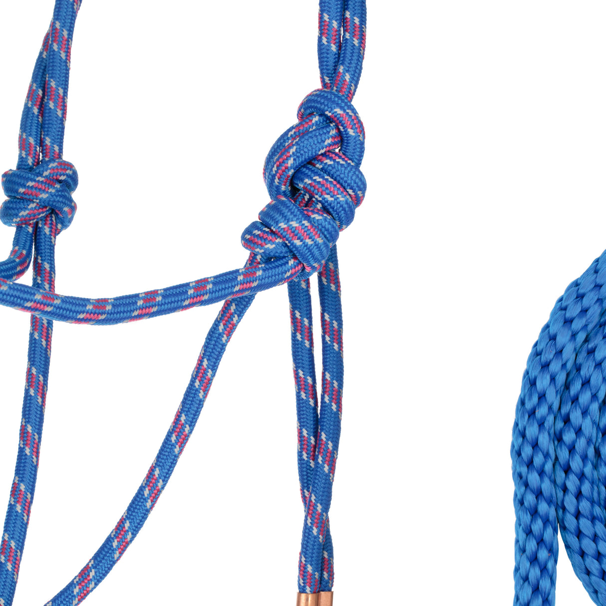 Diamond Braid Reflective Rope Halter with 10' Lead