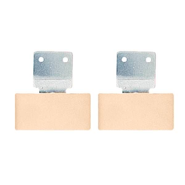 Aluminum Blevins Buckles, 2-1/2" Leather Covered, Vertical