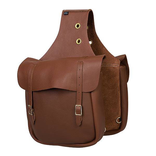 Chap Leather Saddle Bag, Brown