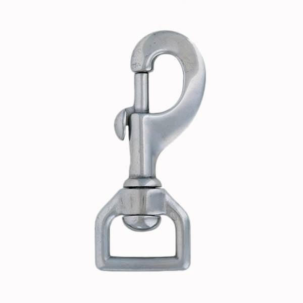 Barcoded 017 Flat Swivel Snap, 3/4", Chrome Brass