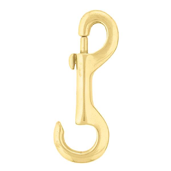 Barcoded 232 Open Eye Snap, 4", Solid Brass
