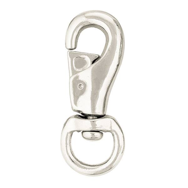 Barcoded 3142 Bull Snap, 1", Nickel Plated