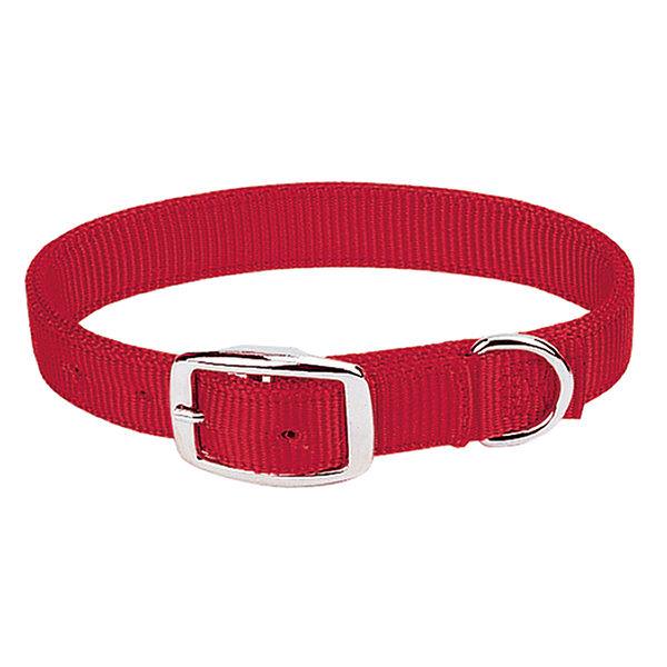 Prism Classic Nylon Dog Collar, Red, 3/4" X 17"