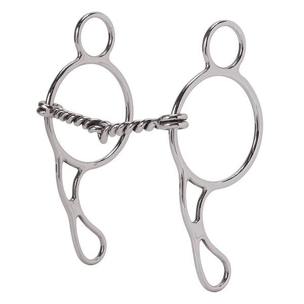 Gag Bit, 5" Twisted Wire Snaffle Mouth