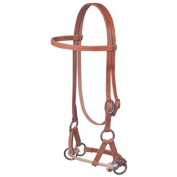 Harness Leather Side Pull, Single Rope