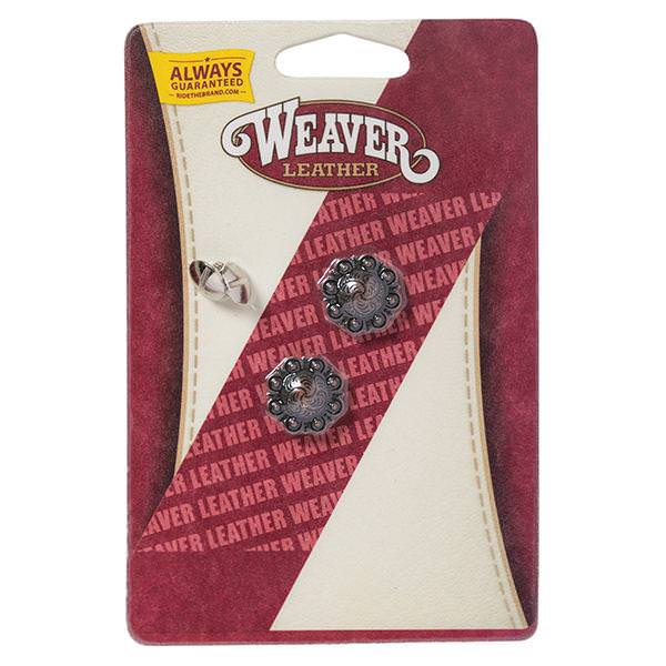 3/4" Antique Copper Berry Concho with Post