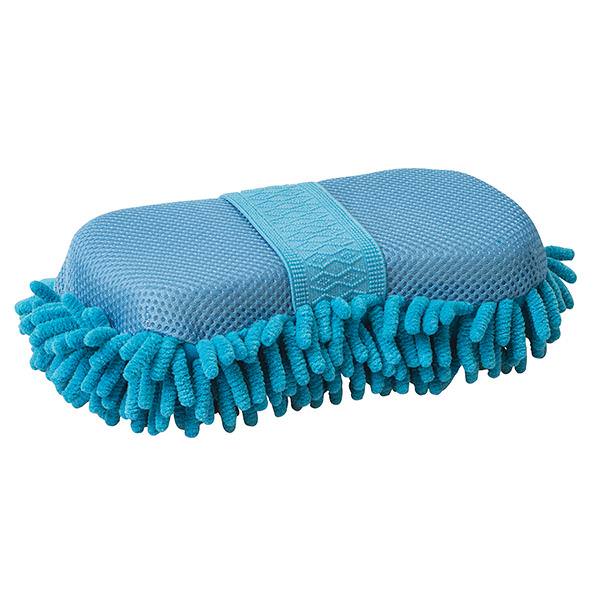 Sponge with Microfiber Fingers, Blue