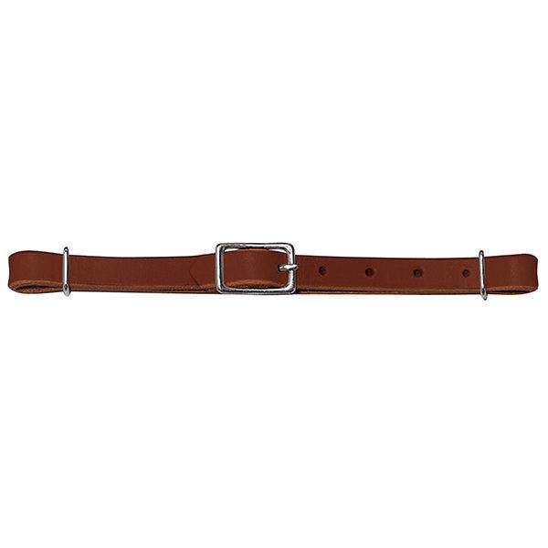 Straight Bridle Leather Curb Strap, Rich Brown