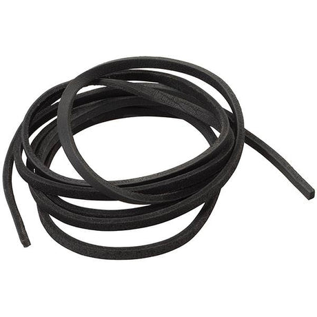 Chrome Tanned Leather Lace, Black, 3/16" x 72"