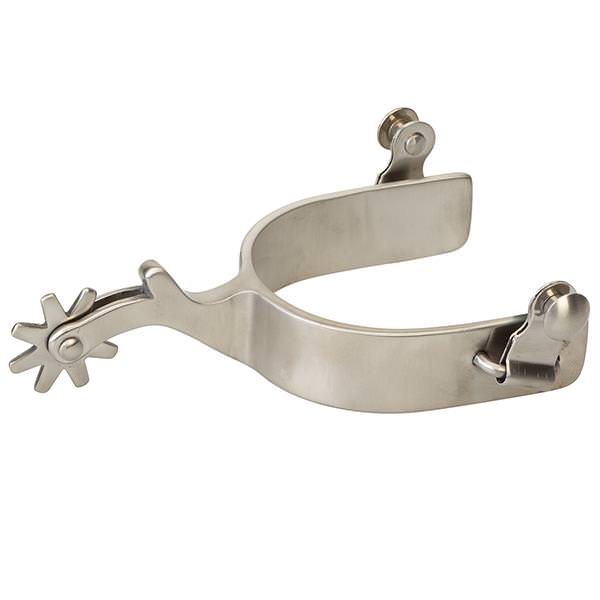 Mens Brushed Stainless Steel Spur