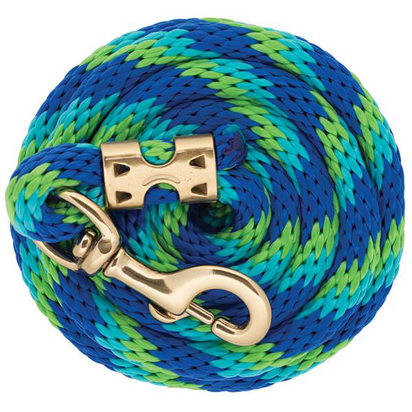 Value Lead Rope with BP 225 Snap, Blue/Turquoise/Green