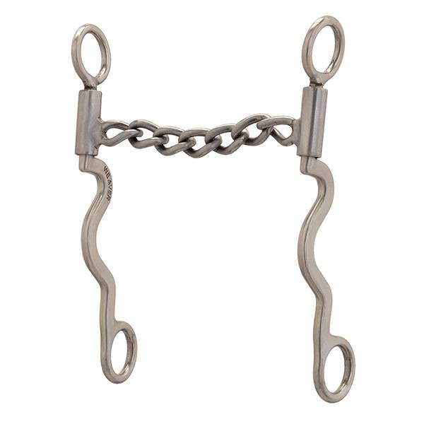 Pro Series Long 8-1/4" Cheek Horse Bit, Sweet Iron Chain