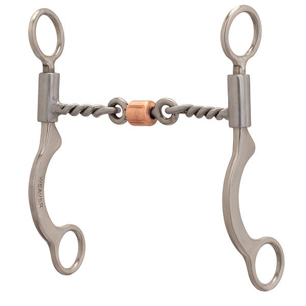 Pro Series Short 6-1/2" Cheek Horse Bit, Sweet Iron Twisted