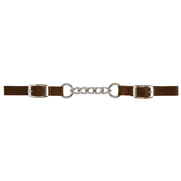 Heavy-Duty Nylon Curb Strap with 4-1/2" Single Link Chain
