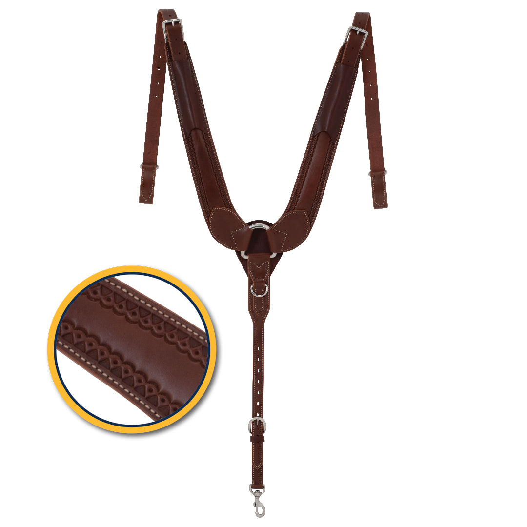 Hand-Tooled Mayan Breast Collar