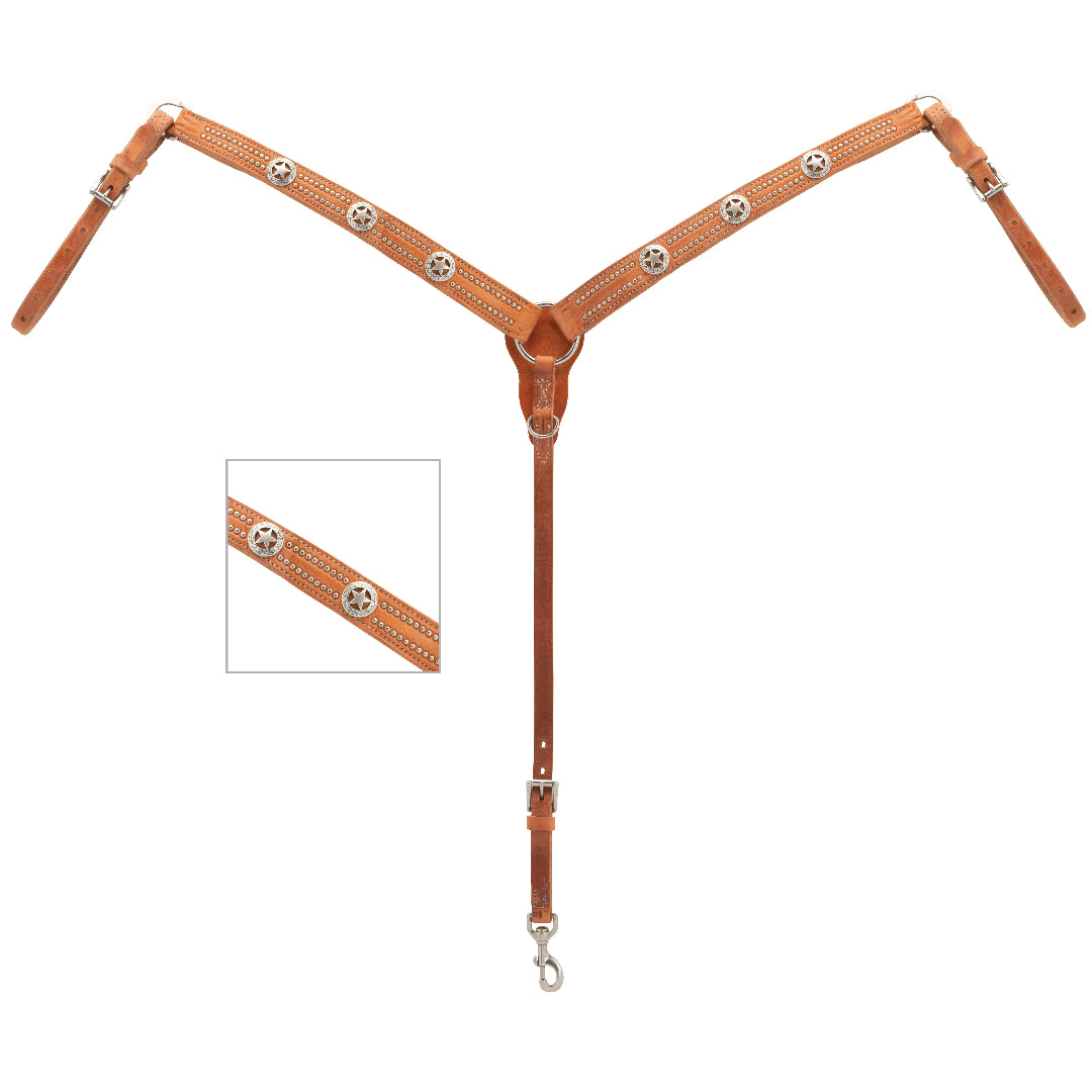 Weaver Pet Texas Star Halsband – Rustikales Leder Mit Sterndekor Für Hunde