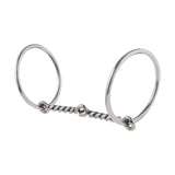 All Purpose Ring Snaffle Bit, 5" Single Twisted Wire Mouth