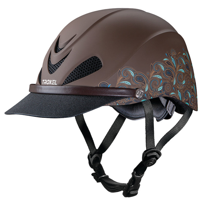 dakota motorcycle helmets Troxel Dakota Helmet, Turquoise Paisley / Medium
