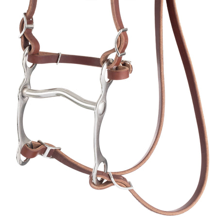 Harness Leather Browband Bridle with Single Cheek Buckle