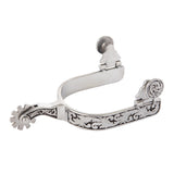 Ladies' Western Spurs with Engraving and Black Accents
