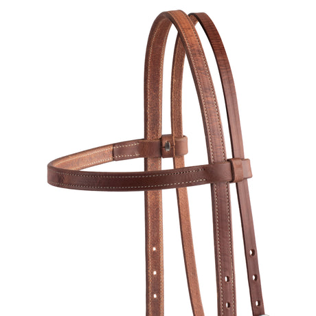 Synergy® Harness Leather Headstall with Designer Hardware, 3/4"