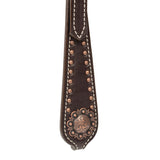 Western Outlaw Headstall, Copper Accents