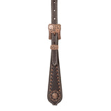 Western Outlaw Headstall, Copper Accents