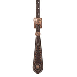 Western Outlaw Headstall, Copper Accents