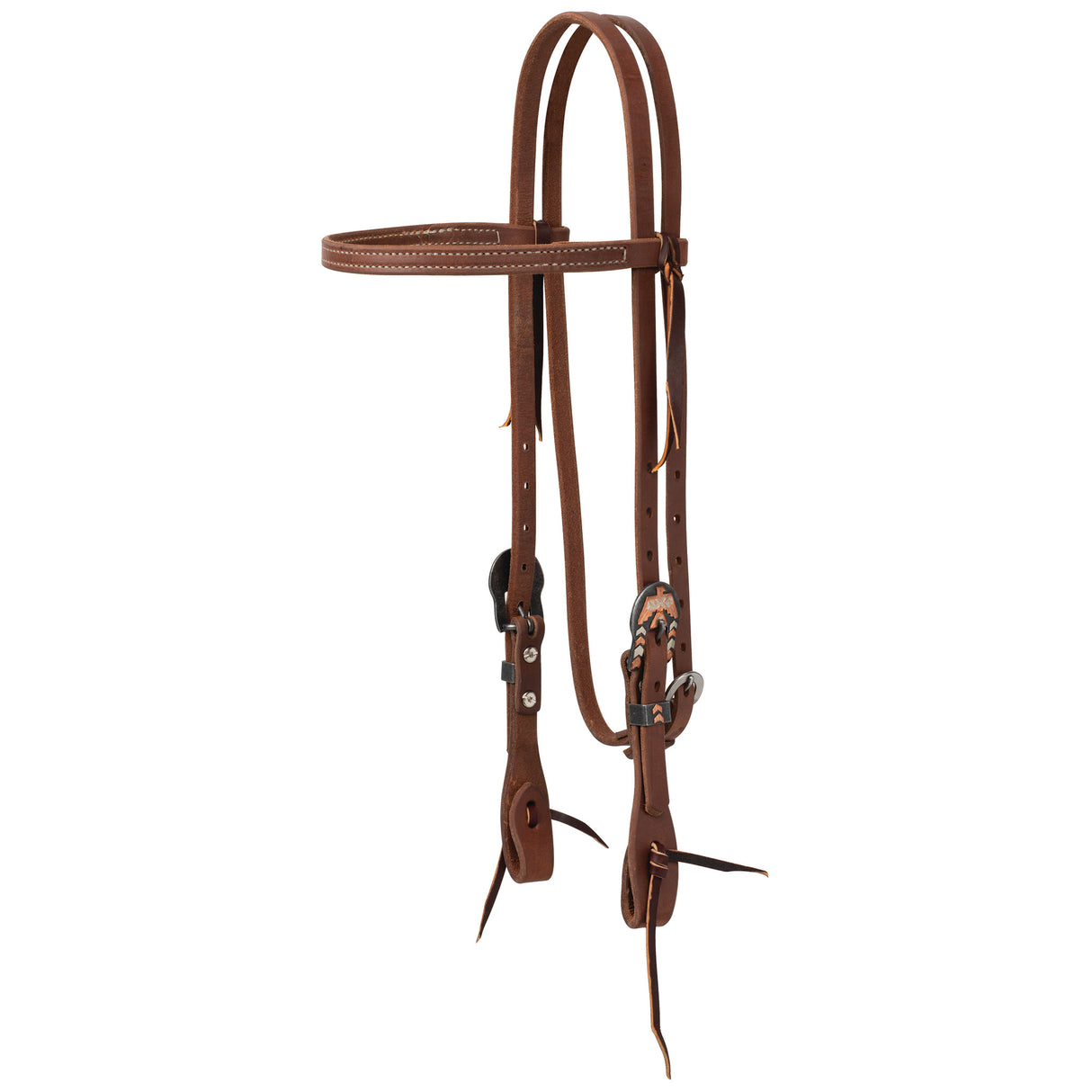 ProTack Headstall, Straight Brow, Thunderbird Heel Buckle