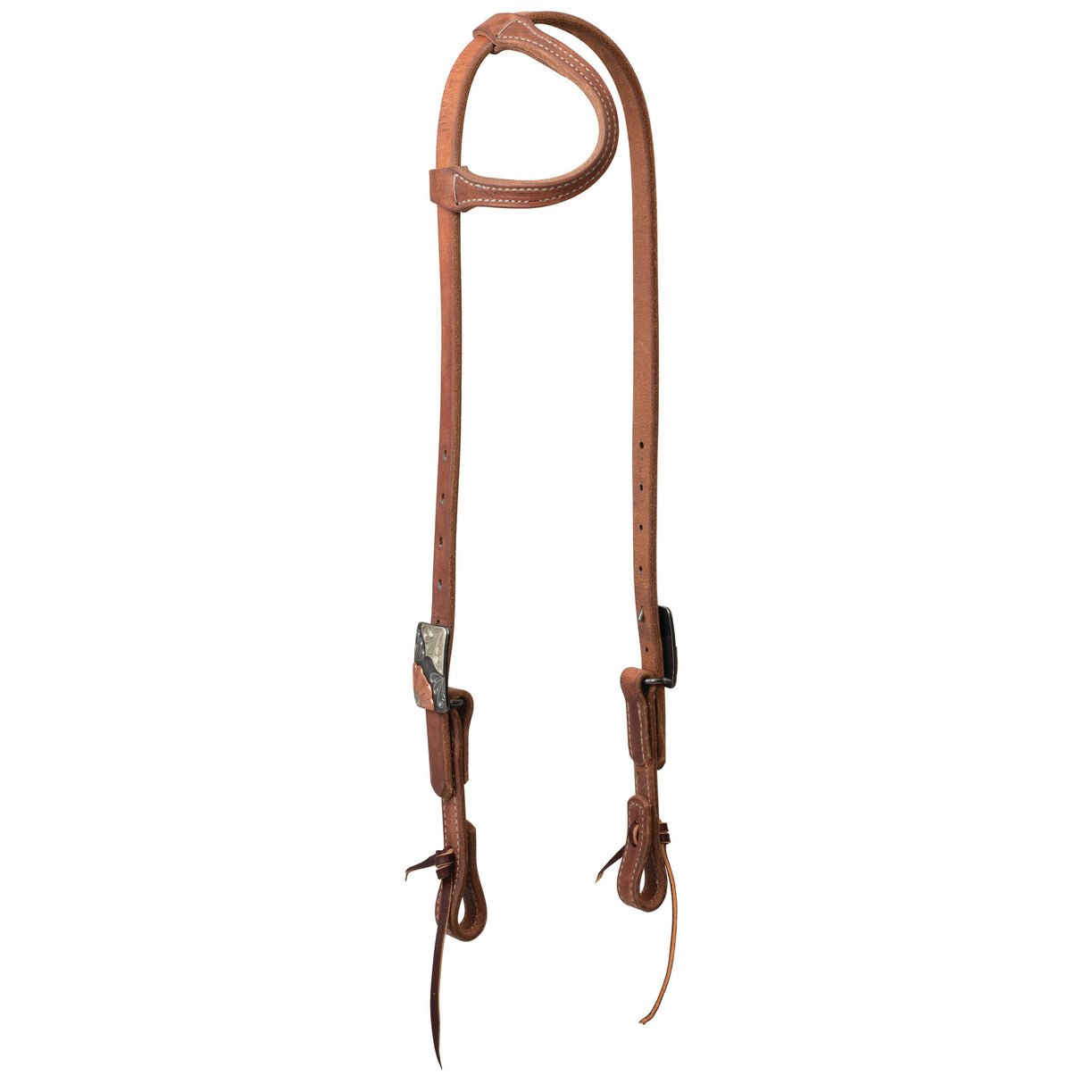 ProTack Headstall, Sliding Ear, Copper Flower